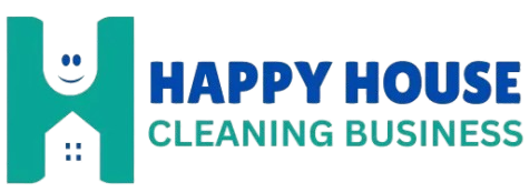 Happy House Cleaning Business Logo
